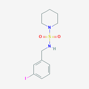 molecular formula C12H17IN2O2S B497322 N-[(3-iodophenyl)methyl]piperidine-1-sulfonamide CAS No. 890593-41-6
