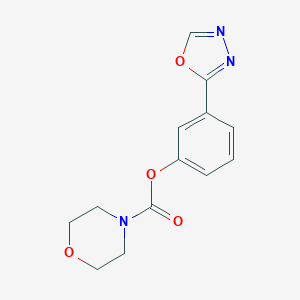 3-(1,3,4-Oxadiazol-2-yl)phenyl 4-morpholinecarboxylate