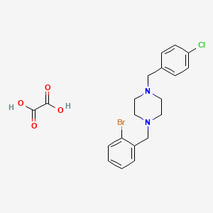 molecular formula C20H22BrClN2O4 B4973237 1-(2-bromobenzyl)-4-(4-chlorobenzyl)piperazine oxalate 