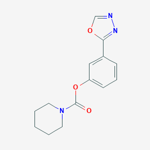 3-(1,3,4-Oxadiazol-2-yl)phenyl piperidinecarboxylate