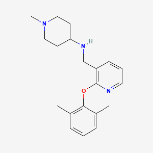 molecular formula C20H27N3O B4973256 N-{[2-(2,6-dimethylphenoxy)-3-pyridinyl]methyl}-1-methyl-4-piperidinamine 