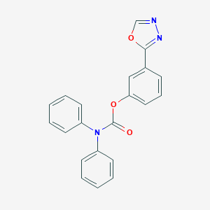 3-(1,3,4-Oxadiazol-2-yl)phenyl diphenylcarbamate