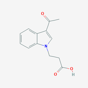 molecular formula C13H13NO3 B497327 3-(3-acetyl-1H-indol-1-yl)propanoic acid CAS No. 869947-44-4