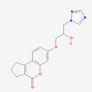 7-(2-hydroxy-3-(1H-1,2,4-triazol-1-yl)propoxy)-2,3-dihydrocyclopenta[c]chromen-4(1H)-one
