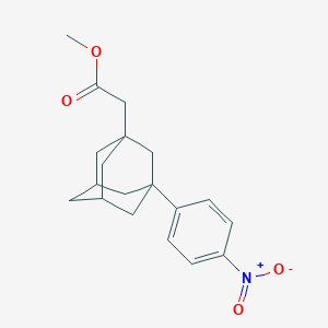 molecular formula C19H23NO4 B4973290 methyl [3-(4-nitrophenyl)-1-adamantyl]acetate 