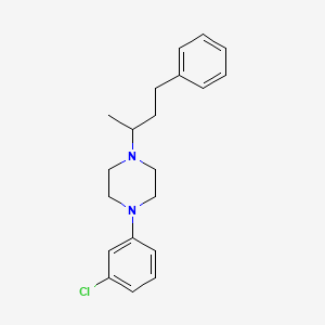 molecular formula C20H25ClN2 B4973313 1-(3-chlorophenyl)-4-(1-methyl-3-phenylpropyl)piperazine 