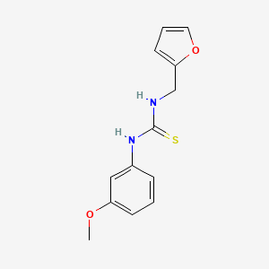 molecular formula C13H14N2O2S B4973324 N-(2-furylmethyl)-N'-(3-methoxyphenyl)thiourea 