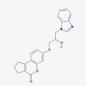 7-(3-(1H-benzo[d]imidazol-1-yl)-2-hydroxypropoxy)-2,3-dihydrocyclopenta[c]chromen-4(1H)-one