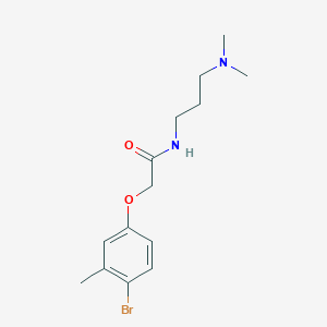 molecular formula C14H21BrN2O2 B4973387 2-(4-bromo-3-methylphenoxy)-N-[3-(dimethylamino)propyl]acetamide 