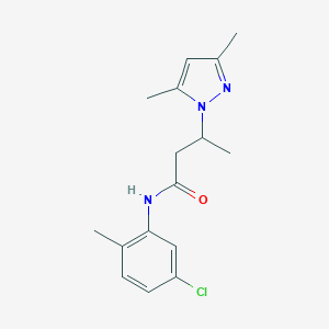 N-(5-chloro-2-methylphenyl)-3-(3,5-dimethyl-1H-pyrazol-1-yl)butanamide