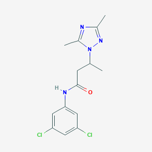 N-(3,5-dichlorophenyl)-3-(3,5-dimethyl-1H-1,2,4-triazol-1-yl)butanamide