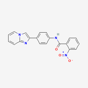 molecular formula C20H14N4O3 B4973461 N-(4-imidazo[1,2-a]pyridin-2-ylphenyl)-2-nitrobenzamide 
