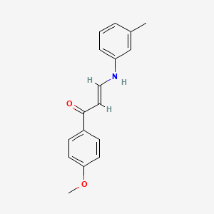 1-(4-methoxyphenyl)-3-[(3-methylphenyl)amino]-2-propen-1-one