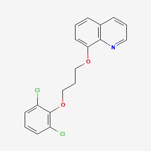 molecular formula C18H15Cl2NO2 B4973498 8-[3-(2,6-dichlorophenoxy)propoxy]quinoline 