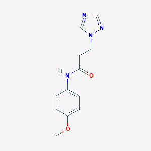 N-(4-methoxyphenyl)-3-(1H-1,2,4-triazol-1-yl)propanamide