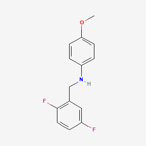 molecular formula C14H13F2NO B4973650 (2,5-difluorobenzyl)(4-methoxyphenyl)amine 