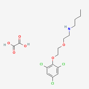 molecular formula C16H22Cl3NO6 B4973661 N-{2-[2-(2,4,6-trichlorophenoxy)ethoxy]ethyl}-1-butanamine oxalate 
