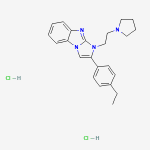 molecular formula C23H28Cl2N4 B4973673 2-(4-ethylphenyl)-1-[2-(1-pyrrolidinyl)ethyl]-1H-imidazo[1,2-a]benzimidazole dihydrochloride 