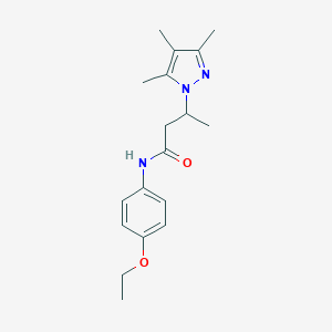 N-(4-ethoxyphenyl)-3-(3,4,5-trimethyl-1H-pyrazol-1-yl)butanamide