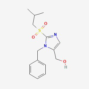 molecular formula C15H20N2O3S B4973796 [1-benzyl-2-(isobutylsulfonyl)-1H-imidazol-5-yl]methanol 
