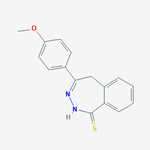 molecular formula C16H14N2OS B497381 4-(4-methoxyphenyl)-2,5-dihydro-1H-2,3-benzodiazepine-1-thione 