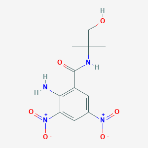 molecular formula C11H14N4O6 B4973835 2-amino-N-(2-hydroxy-1,1-dimethylethyl)-3,5-dinitrobenzamide 