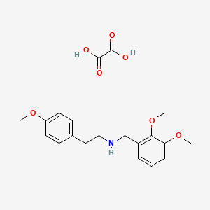 molecular formula C20H25NO7 B4973836 N-(2,3-dimethoxybenzyl)-2-(4-methoxyphenyl)ethanamine oxalate 