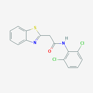 molecular formula C15H10Cl2N2OS B497388 2-(1,3-benzothiazol-2-yl)-N-(2,6-dichlorophenyl)acetamide 