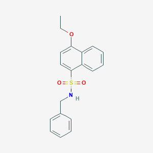 molecular formula C19H19NO3S B497394 N-苄基-4-乙氧基萘-1-磺酰胺 CAS No. 299404-26-5