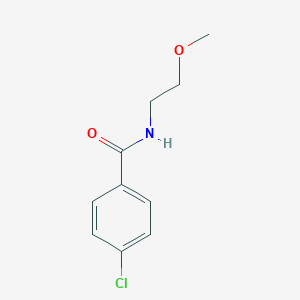 molecular formula C10H12ClNO2 B497396 4-chloro-N-(2-methoxyethyl)benzamide CAS No. 103505-20-0