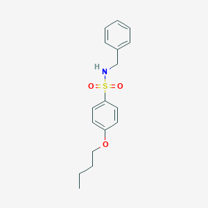 molecular formula C17H21NO3S B497397 N-benzyl-4-butoxybenzenesulfonamide CAS No. 122134-59-2