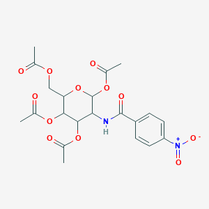molecular formula C21H24N2O12 B4973978 1,3,4,6-tetra-O-acetyl-2-deoxy-2-[(4-nitrobenzoyl)amino]hexopyranose 