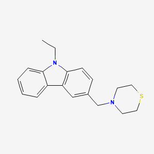 molecular formula C19H22N2S B4973984 9-ethyl-3-(4-thiomorpholinylmethyl)-9H-carbazole 