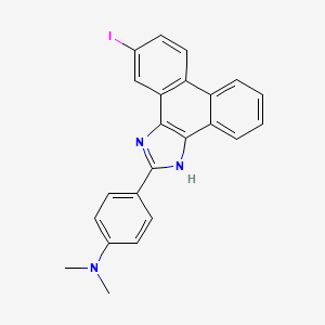 molecular formula C23H18IN3 B4973993 4-(10-iodo-1H-phenanthro[9,10-d]imidazol-2-yl)-N,N-dimethylaniline 