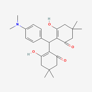 molecular formula C25H33NO4 B4974010 2,2'-{[4-(dimethylamino)phenyl]methylene}bis(3-hydroxy-5,5-dimethyl-2-cyclohexen-1-one) 