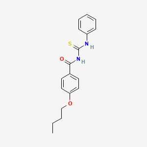 molecular formula C18H20N2O2S B4974017 N-(anilinocarbonothioyl)-4-butoxybenzamide 