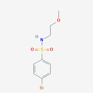 molecular formula C9H12BrNO3S B497402 4-bromo-N-(2-methoxyethyl)benzenesulfonamide CAS No. 321705-89-9