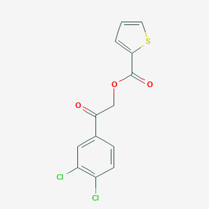 molecular formula C13H8Cl2O3S B497403 2-(3,4-Dichlorophenyl)-2-oxoethyl thiophene-2-carboxylate CAS No. 5634-55-9