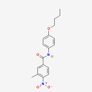 molecular formula C18H20N2O4 B4974031 N-(4-butoxyphenyl)-3-methyl-4-nitrobenzamide 