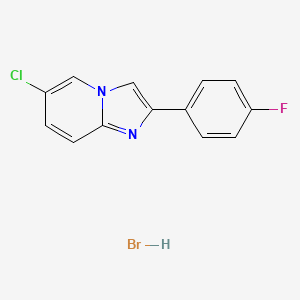 molecular formula C13H9BrClFN2 B4974036 6-chloro-2-(4-fluorophenyl)imidazo[1,2-a]pyridine hydrobromide 
