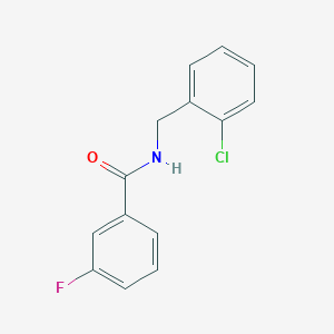 molecular formula C14H11ClFNO B497408 N-(2-chlorobenzyl)-3-fluorobenzamide CAS No. 885659-93-8