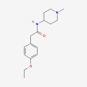 molecular formula C16H24N2O2 B4974130 2-(4-ethoxyphenyl)-N-(1-methyl-4-piperidinyl)acetamide CAS No. 959239-66-8