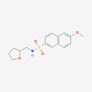 molecular formula C16H19NO4S B497418 6-methoxy-N-(oxolan-2-ylmethyl)naphthalene-2-sulfonamide CAS No. 332388-74-6