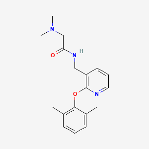 molecular formula C18H23N3O2 B4974182 N~1~-{[2-(2,6-dimethylphenoxy)-3-pyridinyl]methyl}-N~2~,N~2~-dimethylglycinamide 
