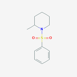 molecular formula C12H17NO2S B497420 2-Methyl-1-(phenylsulfonyl)piperidine CAS No. 3433-33-8