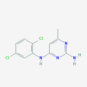 molecular formula C11H10Cl2N4 B4974206 N~4~-(2,5-dichlorophenyl)-6-methyl-2,4-pyrimidinediamine 
