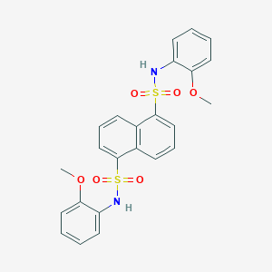 N~1~,N~5~-bis(2-methoxyphenyl)-1,5-naphthalenedisulfonamide
