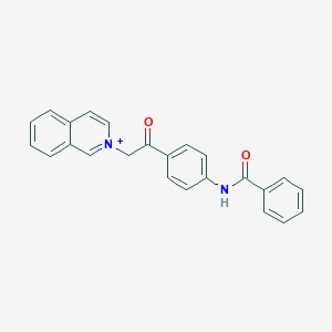 molecular formula C24H19N2O2+ B497426 2-{2-[4-(Benzoylamino)phenyl]-2-oxoethyl}isoquinolinium 