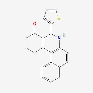 molecular formula C21H17NOS B4974263 5-(2-thienyl)-2,3,5,6-tetrahydrobenzo[a]phenanthridin-4(1H)-one 