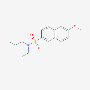 molecular formula C17H23NO3S B497429 6-methoxy-N,N-dipropylnaphthalene-2-sulfonamide CAS No. 428476-08-8